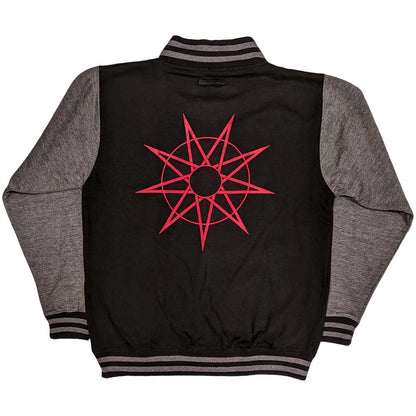 Slipknot Unisex Varsity Jacket: 9 Point Star (Back Print) Varsity-jas