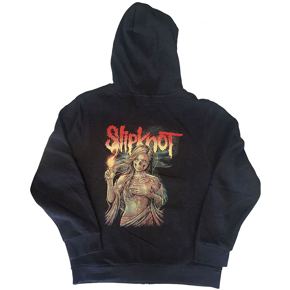 Slipknot Unisex Zipped Hoodie: Burn Me Away (Back Print) Ritshoodie