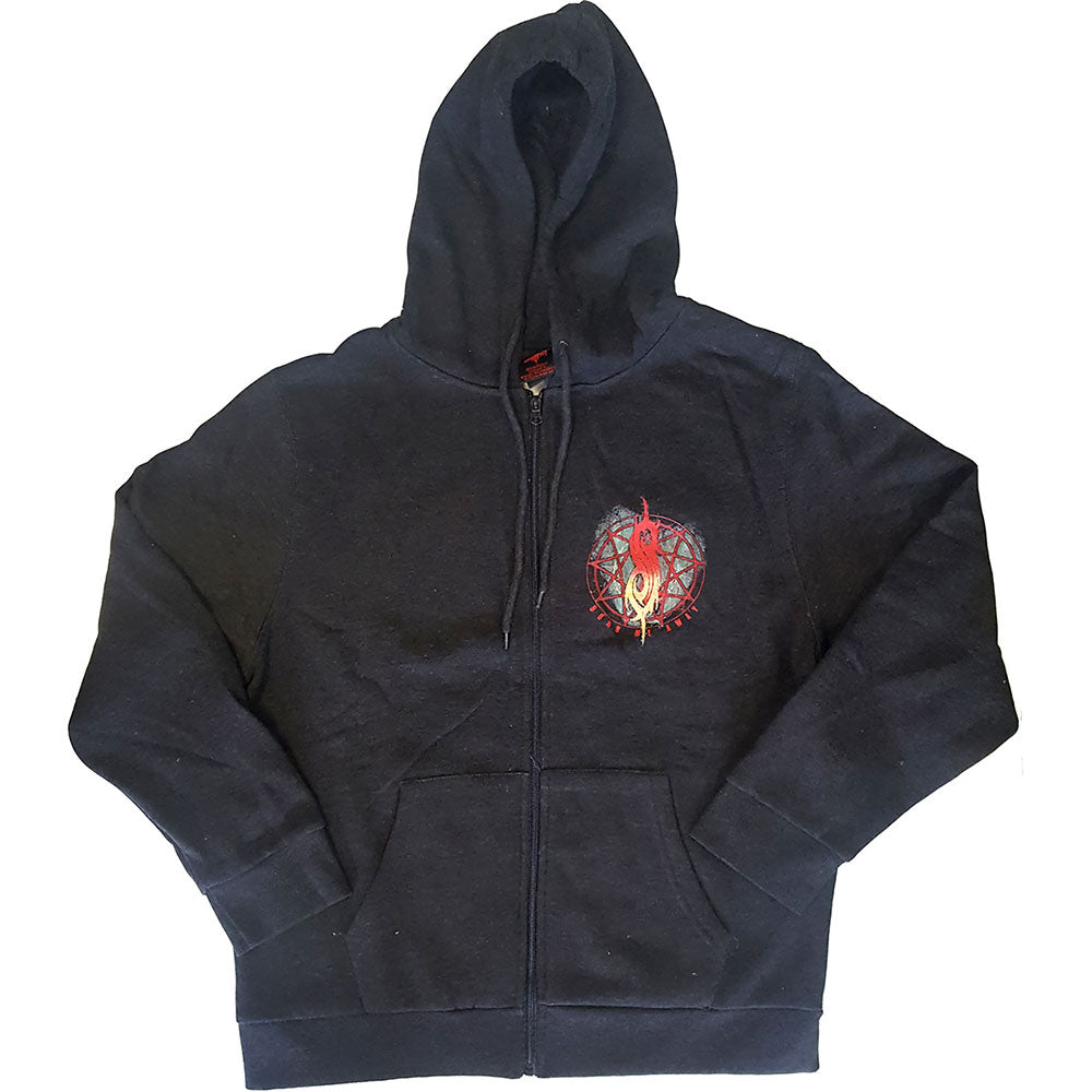 Slipknot Unisex Zipped Hoodie: Burn Me Away (Back Print) Ritshoodie