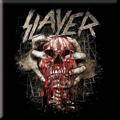 Slayer Fridge Magnet: Skull Clench Koelkastmagneet