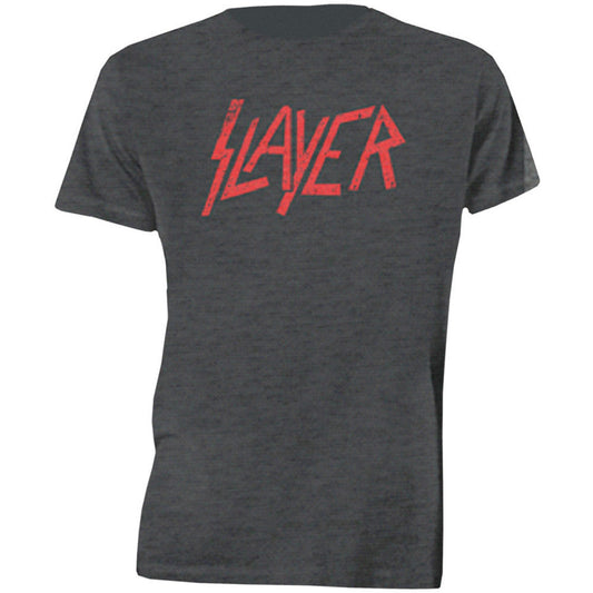 Slayer Unisex T-Shirt: Distressed Logo T-Shirt