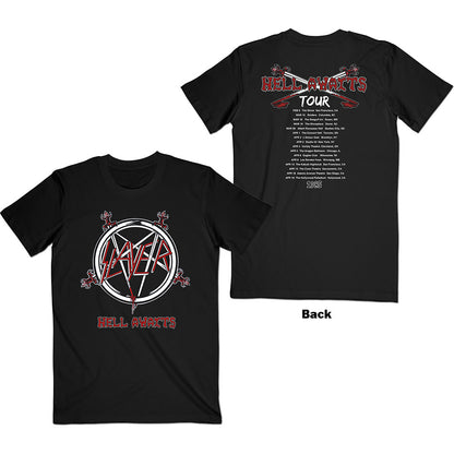 Slayer Unisex T-Shirt: Hell Awaits Tour (Back Print) T-Shirt