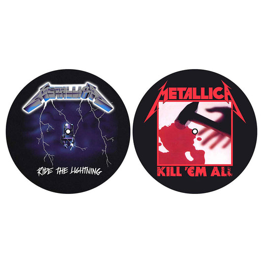 Metallica Turntable Slipmat Set: Kill 'em all / Ride the Lightning Set draaitafel-slipmatten