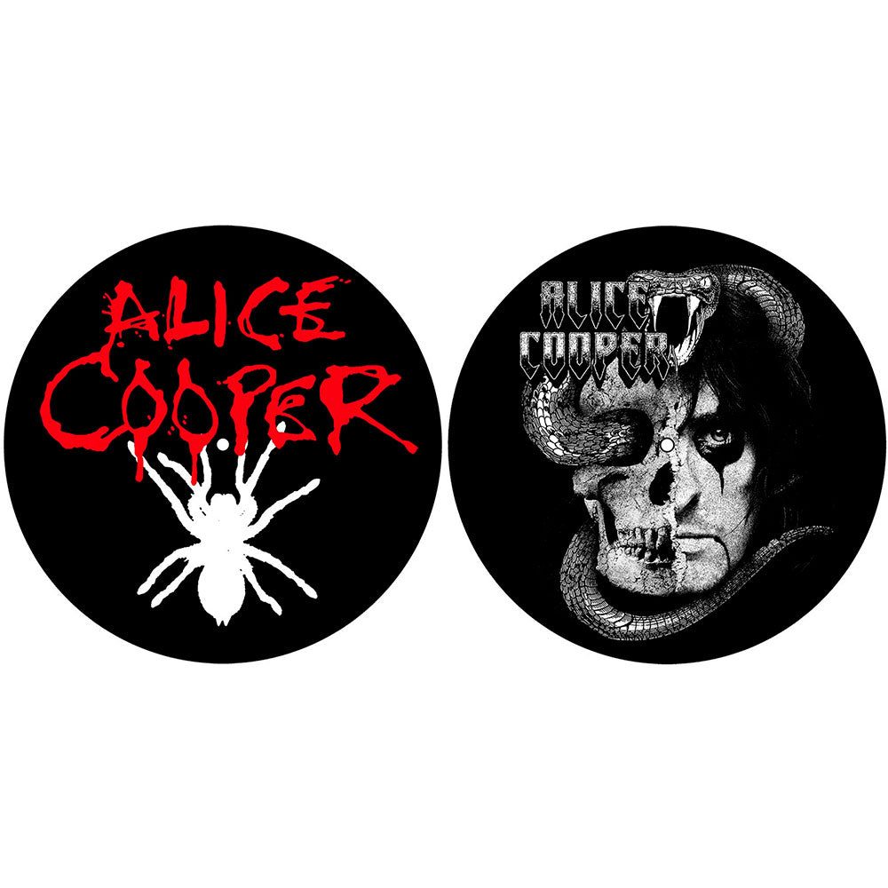 Alice Cooper Turntable Slipmat Set: Spider/Skull Set draaitafel-slipmatten