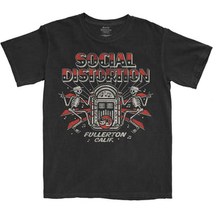 Social Distortion Unisex T-Shirt: Jukebox Skelly T-Shirt