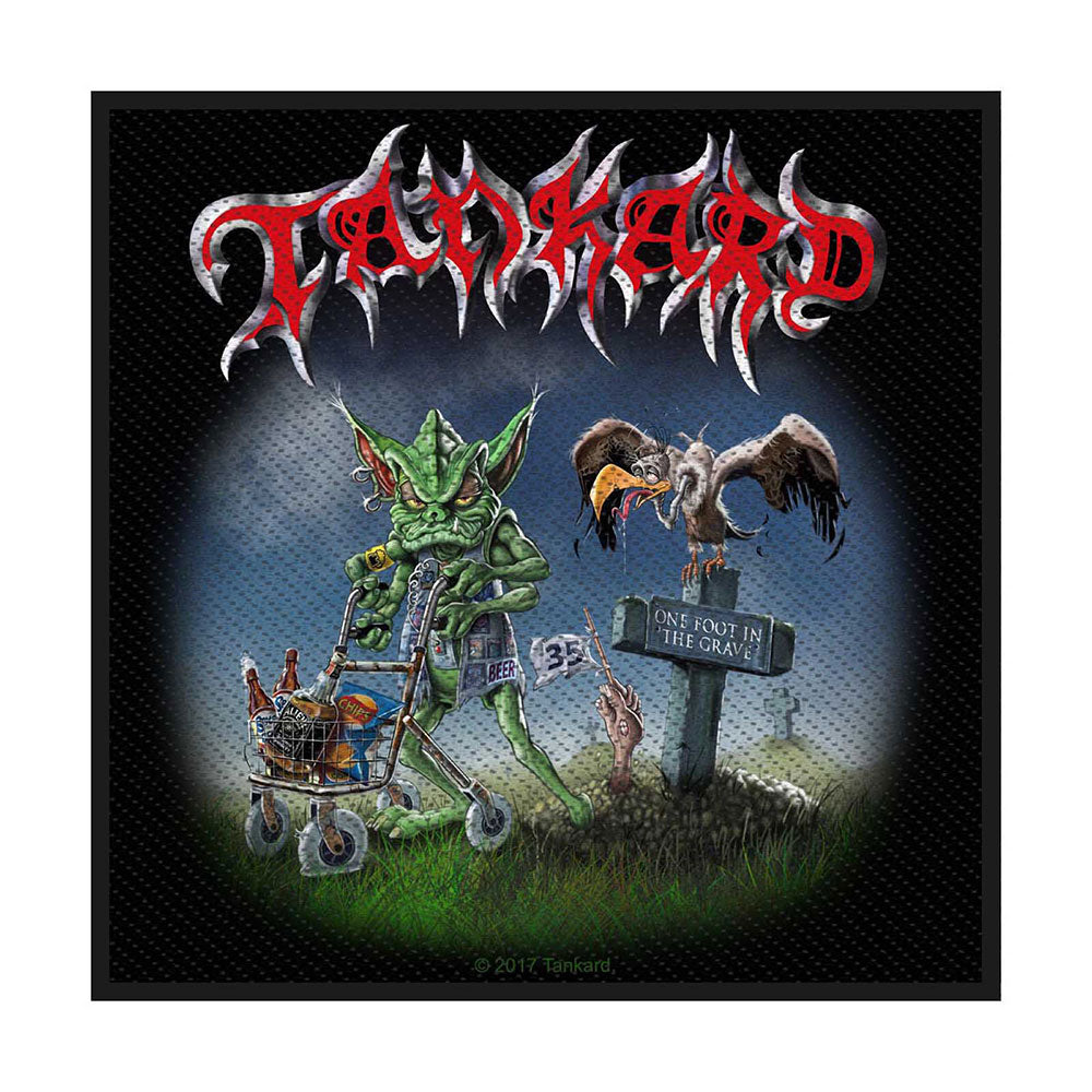 Tankard Standard Patch: One Foot in the Grave (Loose) Standaard patch