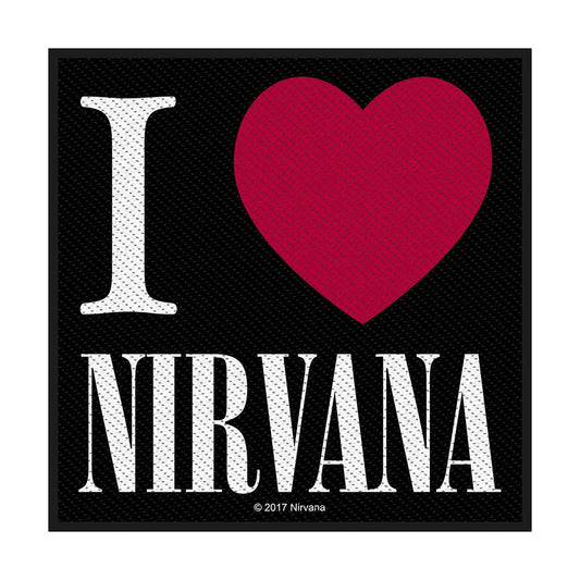 Nirvana Standard Patch: I Love Nirvana (Loose) Standaard patch