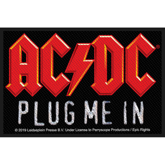 AC/DC Standard Patch: Plug Me In (Loose) Standaard patch