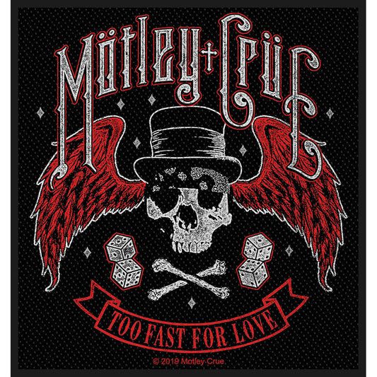 Motley Crue Standard Patch: Too Fast For Love (Loose) Standaard patch