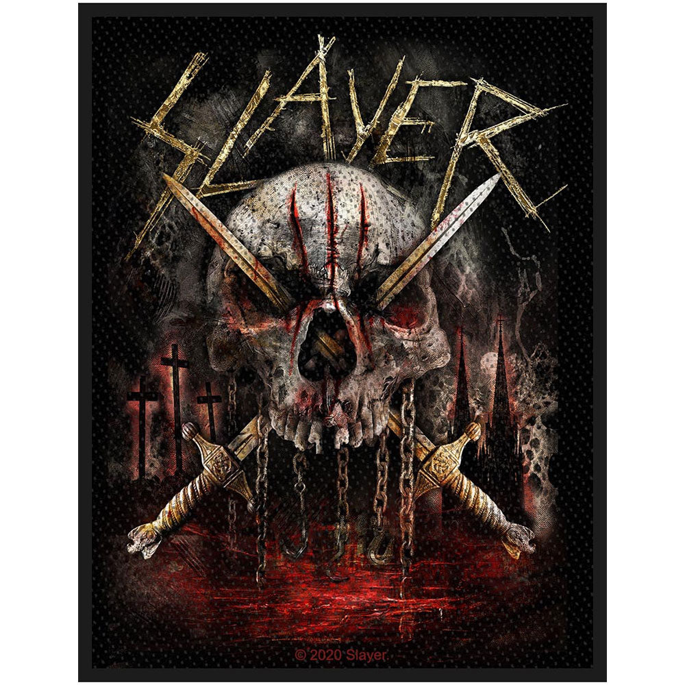 Slayer Standard Patch: Skull & Swords (Loose) Standaard patch