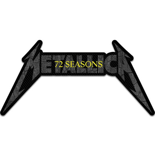 Metallica Standard Patch: 72 Seasons Charred Logo Cut Out Standaard patch