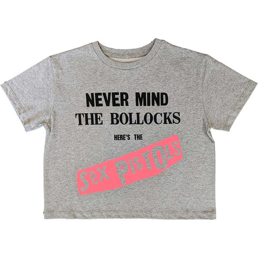 The Sex Pistols Ladies Crop Top: Never Mind The Bollocks Original Album Crop Top