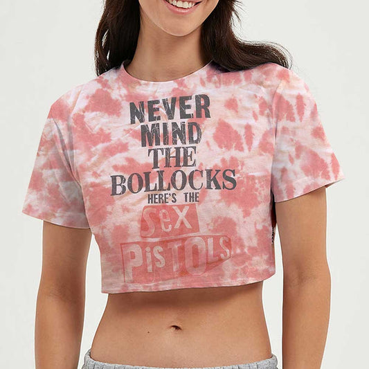 The Sex Pistols Ladies Crop Top: Never Mind the Bollocks (Wash Collection) Crop Top