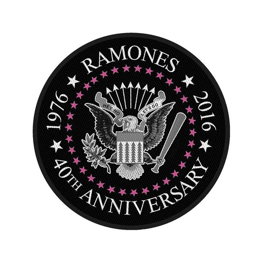Ramones Standard Patch: 40th Anniversary (Retail Pack) Standaard patch