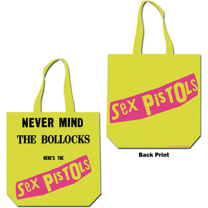 The Sex Pistols Cotton Tote Bag: Never Mind the Bollocks (Back Print) Katoenen draagtas