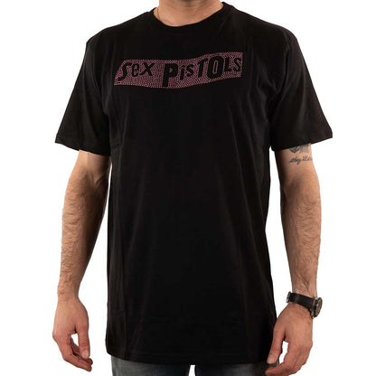 The Sex Pistols Unisex Embellished T-Shirt: Logo (Diamante) Embellished T-Shirt