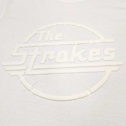 The Strokes Unisex Hi-Build T-Shirt: OG Magna (White-On-White) Hi-Build T-Shirt