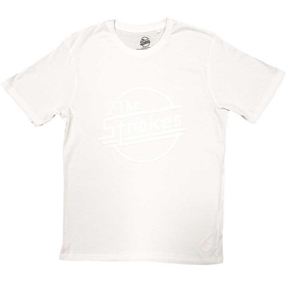 The Strokes Unisex Hi-Build T-Shirt: OG Magna (White-On-White) Hi-Build T-Shirt