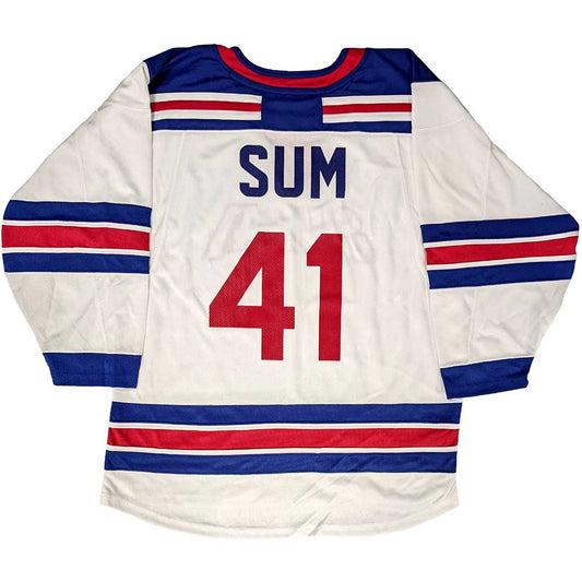 Sum 41 Unisex Hockey Jersey: Stripes (Back Print) (Ex-Tour) Hockey Jersey