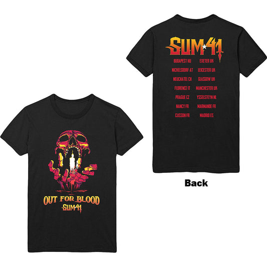 Sum 41 Unisex T-Shirt: Out For Blood (Back Print) T-Shirt