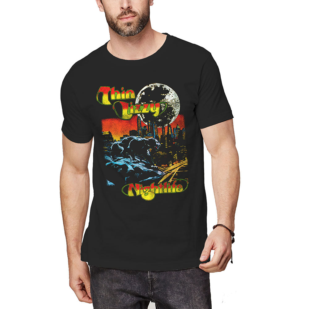 Thin Lizzy Unisex T-Shirt: Nightlife Colour T-Shirt