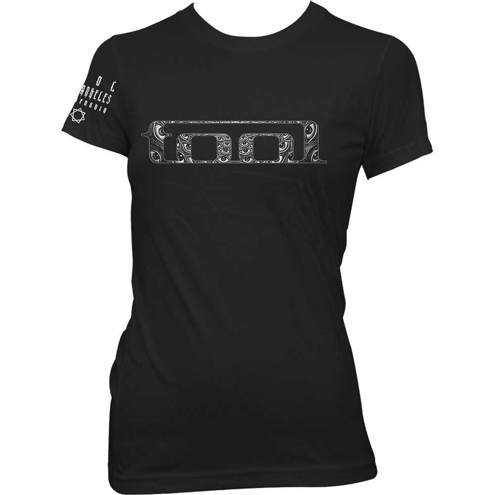 Tool Ladies T-Shirt: Eyes Logo (Sleeve Print) T-Shirt