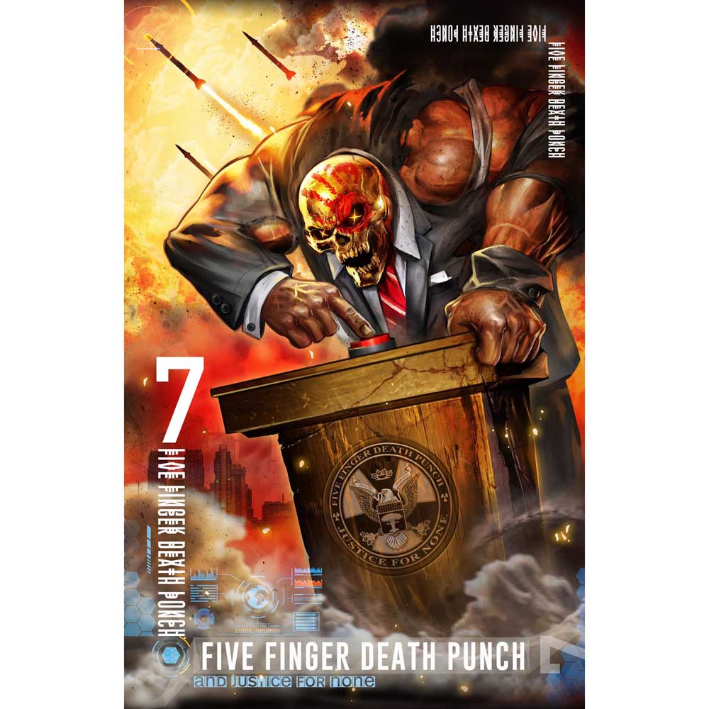 Five Finger Death Punch Textile Poster: And Justice For None Textielposter