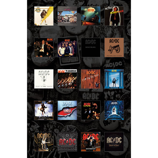 AC/DC Textile Poster: Albums Textielposter