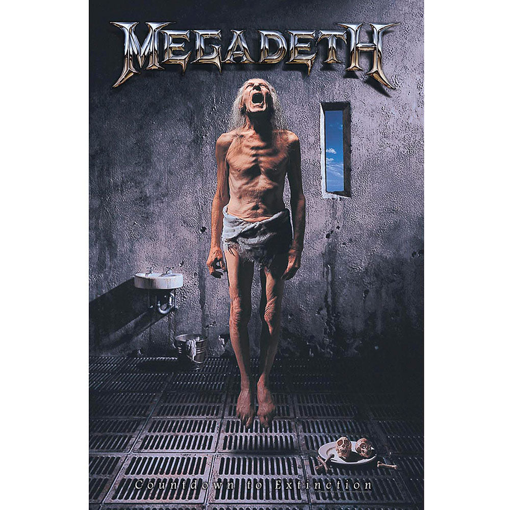 Megadeth Textile Poster: Countdown to Extinction Textielposter