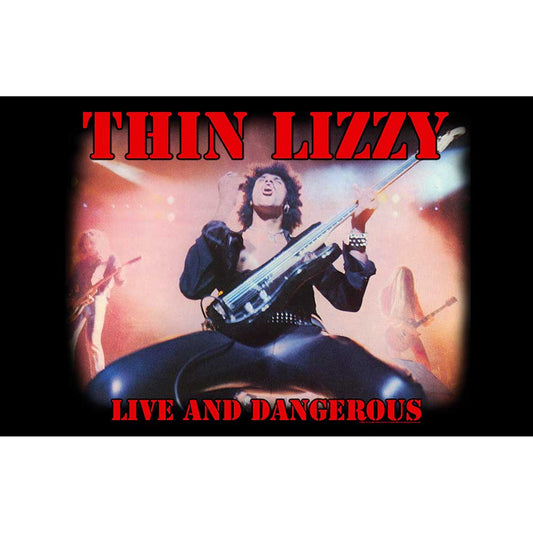 Thin Lizzy Textile Poster: Live And Dangerous Textielposter