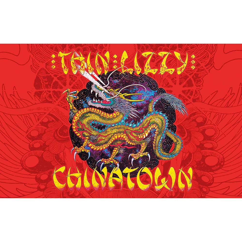 Thin Lizzy Textile Poster: Chinatown Textielposter