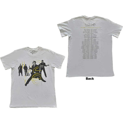 U2 Unisex T-Shirt: Live Action (Back Print) (Ex-Tour) T-Shirt