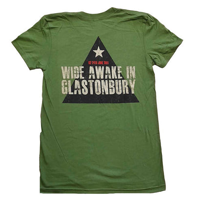 U2 Ladies T-Shirt: Glastonbury 2011 Pyramid Stage (Back Print) (Ex-Tour) T-Shirt