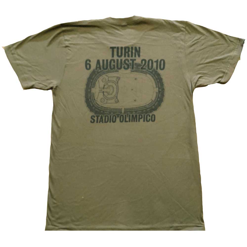 U2 Unisex T-Shirt: 360 Degree Tour Turin 2010 (Back Print) (Ex-Tour) T-Shirt