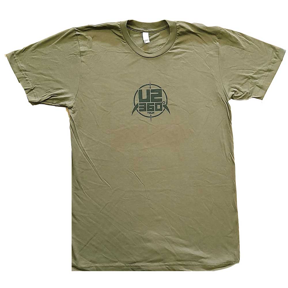 U2 Unisex T-Shirt: 360 Degree Tour Turin 2010 (Back Print) (Ex-Tour) T-Shirt
