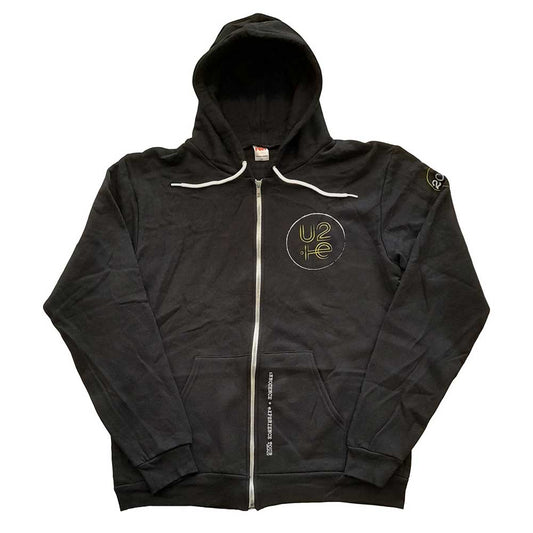 U2 Unisex Zipped Hoodie: Logo 2015 (Ex-Tour) Ritshoodie