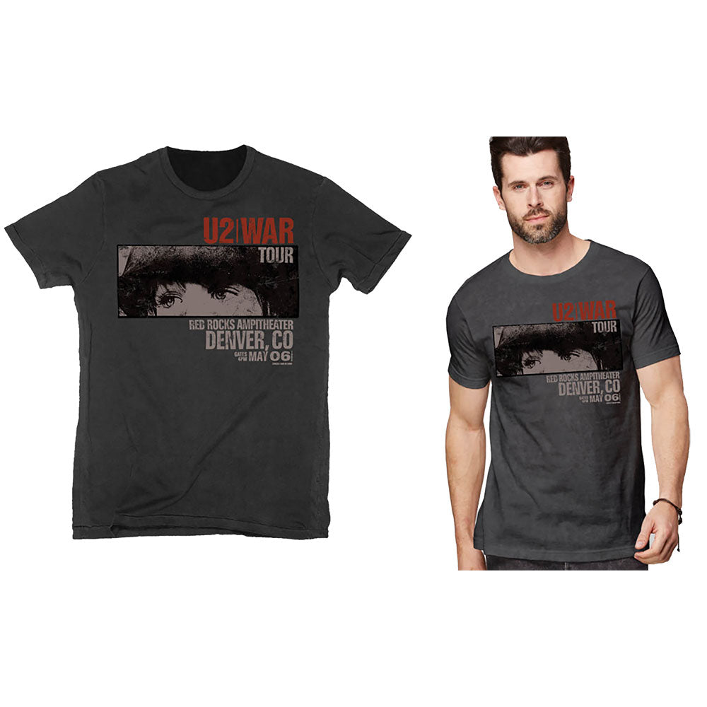 U2 Unisex T-Shirt: War Red Rocks T-Shirt