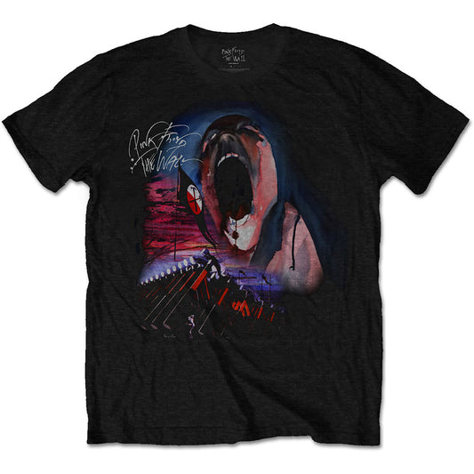 Pink Floyd Unisex T-Shirt: The Wall Scream & Hammers T-Shirt