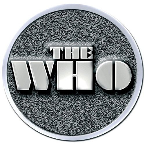 The Who Pin Badge: Stencil Speld