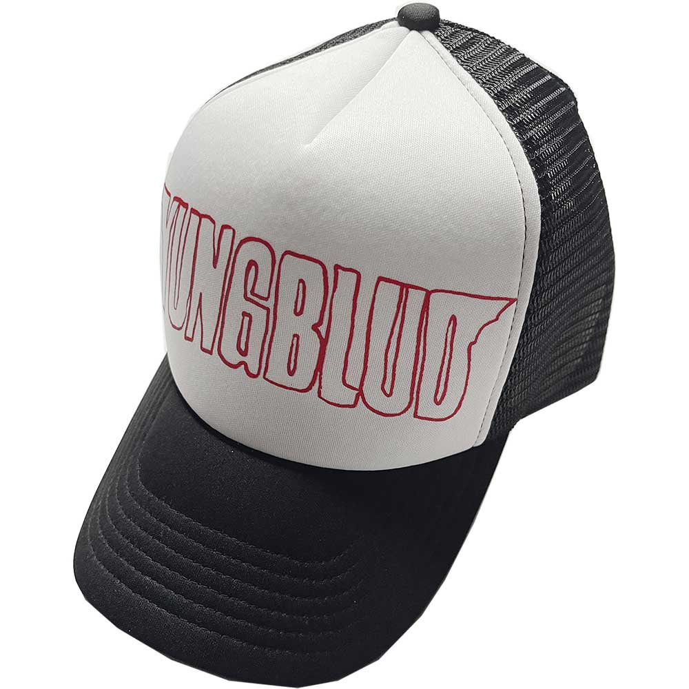 Yungblud Unisex Mesh Back Cap: Red Logo Outline Mesh Back Cap