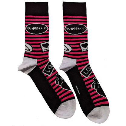 Yungblud Unisex Ankle Socks: Symbols (UK Size 7 - 11) Enkelsokken