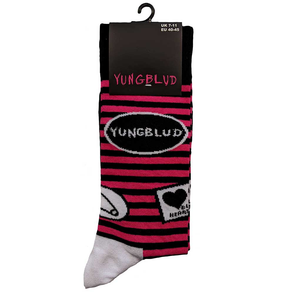 Yungblud Unisex Ankle Socks: Symbols (UK Size 7 - 11) Enkelsokken