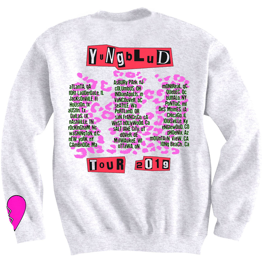 Yungblud Unisex Sweatshirt: Tour (Back & Sleeve Print) Sweatshirt