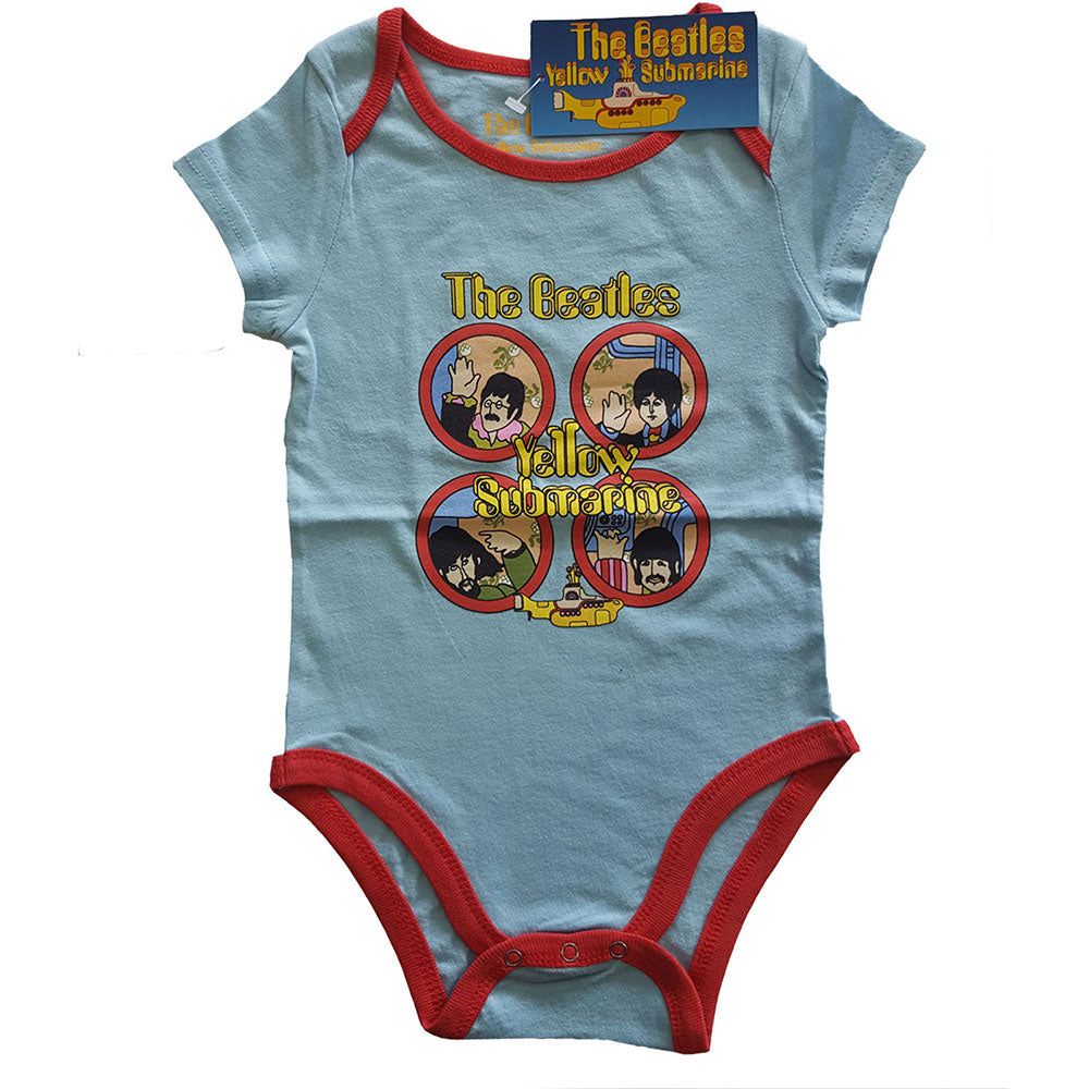 The Beatles Kids Baby Grow: Yellow Submarine Portholes Babypakje