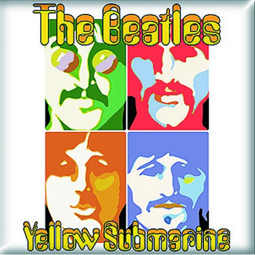 The Beatles Fridge Magnet: Yellow Submarine Sea of Science Koelkastmagneet