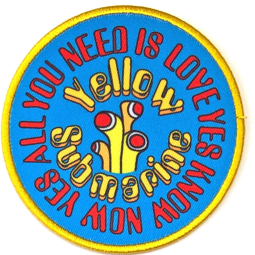 The Beatles Standard Patch: Yellow Submarine AYNIL Circle (Loose) Standaard patch